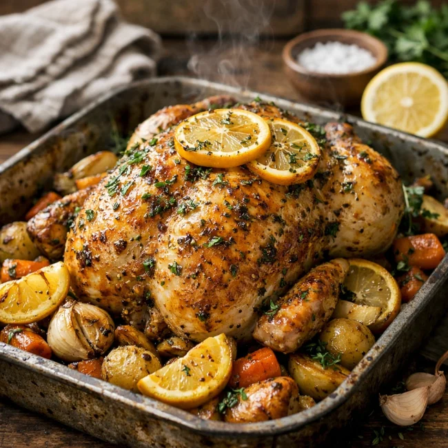 Herb-Infused Lemon Baked Chicken