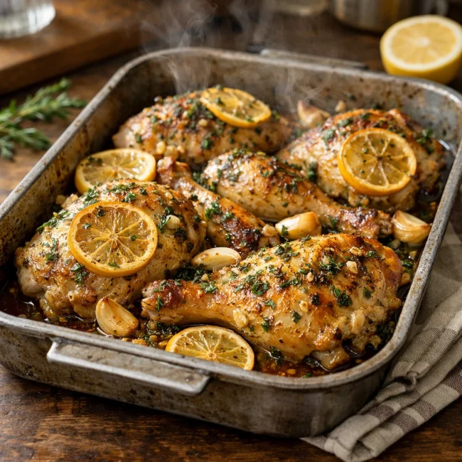 Herb-Infused Lemon Garlic Chicken
