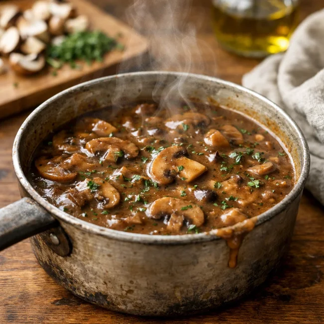 Herb-Infused Mushroom Gravy