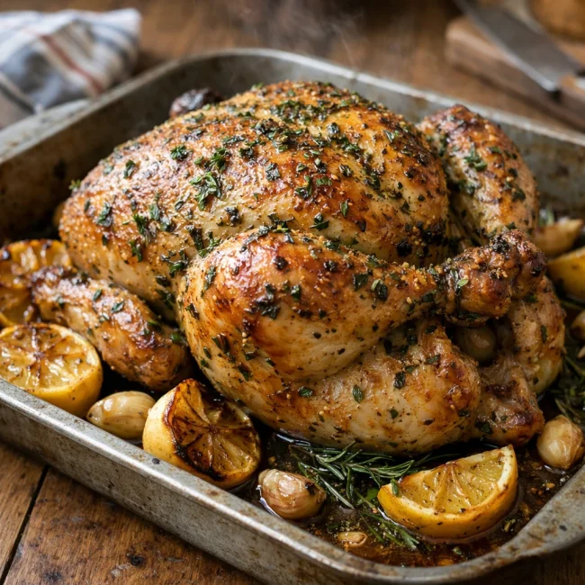 Herb-Infused Oven Roasted Chicken