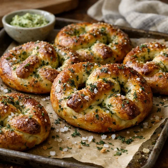 Herb-Infused Pretzels