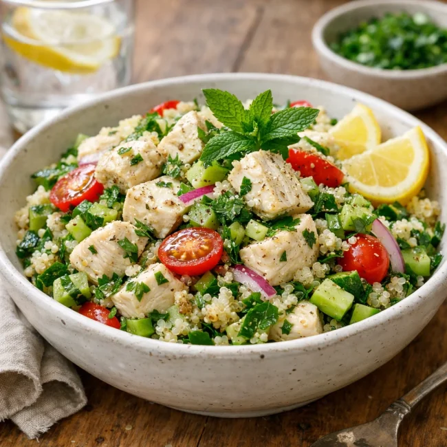 Herb-Infused Quinoa Chicken Salad