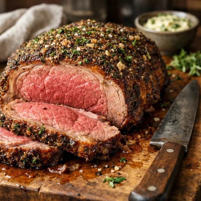 Herb-Infused Rib Eye Roast