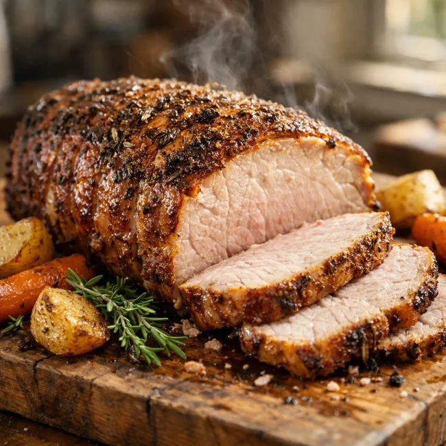 Herb-Infused Roast Loin of Pork