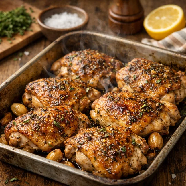 Herb-Infused Roasted Chicken Thighs
