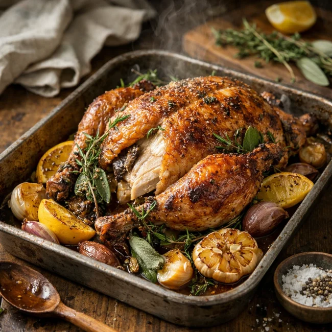 Herb-Infused Roasted Pheasant