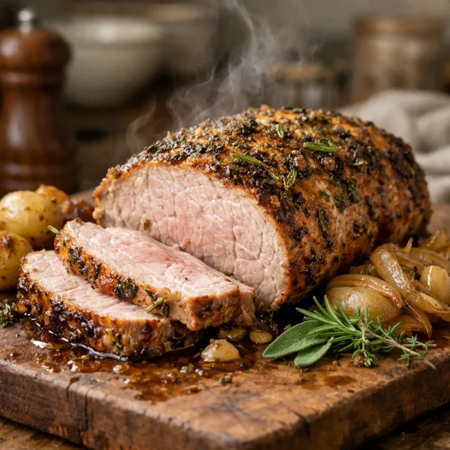 Herb-Infused Roasted Pork Loin