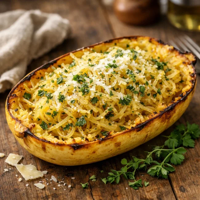 Herb-Infused Roasted Spaghetti Squash