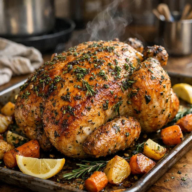 Herb-Infused Rotisserie Chicken