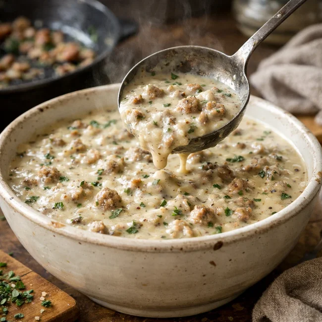 Herb-Infused Sausage Gravy