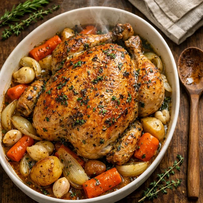 Herb-Infused Slow-Cooked Chicken