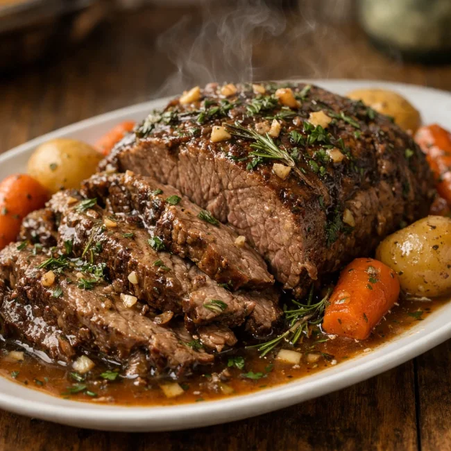 Herb-Infused Slow Cooker Beef Roast