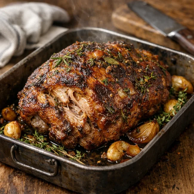 Herb-Infused Slow-Roast Pork Shoulder