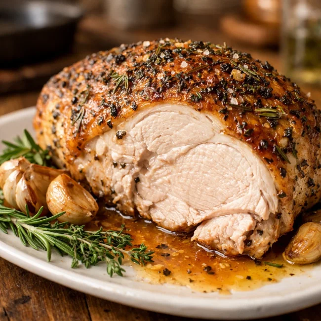 Herb-Infused Slow Roasted Turkey Breast