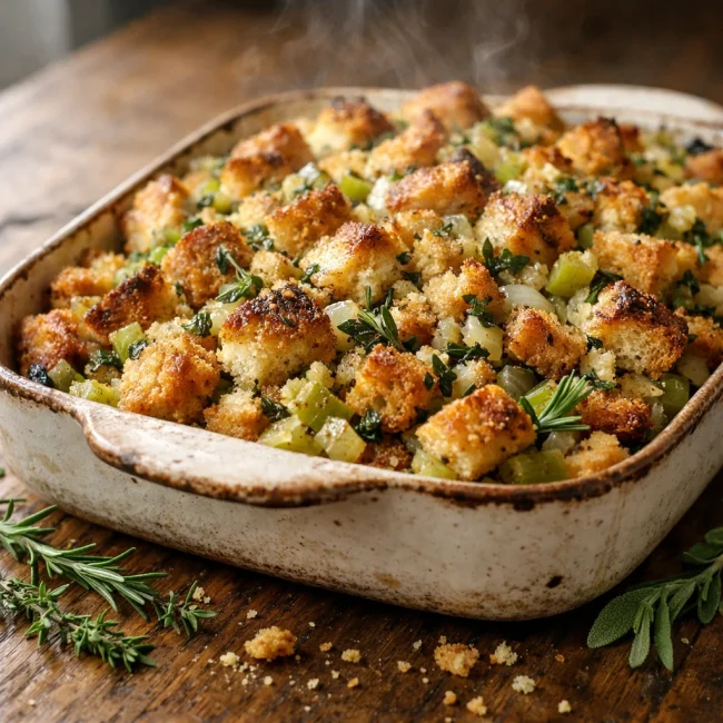 Herb-Infused Thanksgiving Stuffing