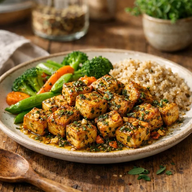 Herb-Infused Tofu Delight