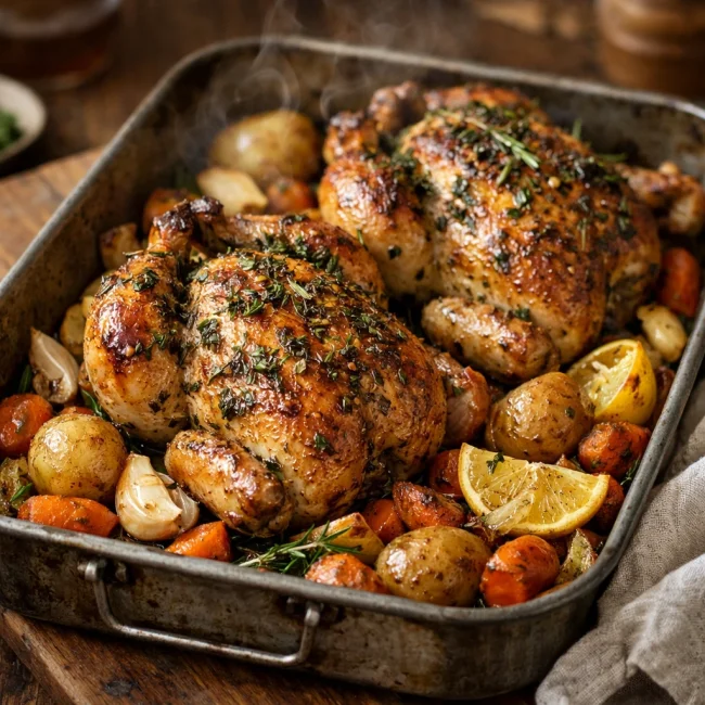 Herb-Roasted Cornish Game Hens