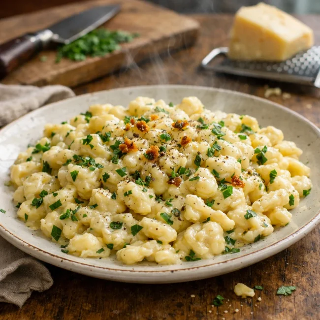 Herbed Cheese Spaetzle