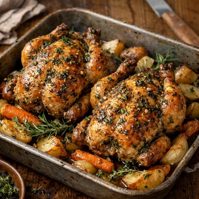 Herbed Cornish Hens
