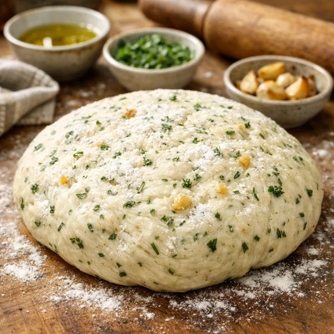Herbed Garlic Pizza Dough