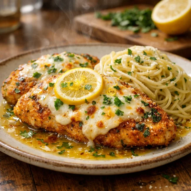 Herbed Lemon Chicken Parmesan