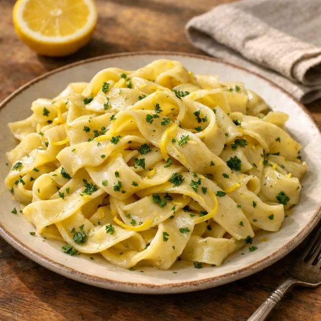 Herbed Lemon Egg Noodles