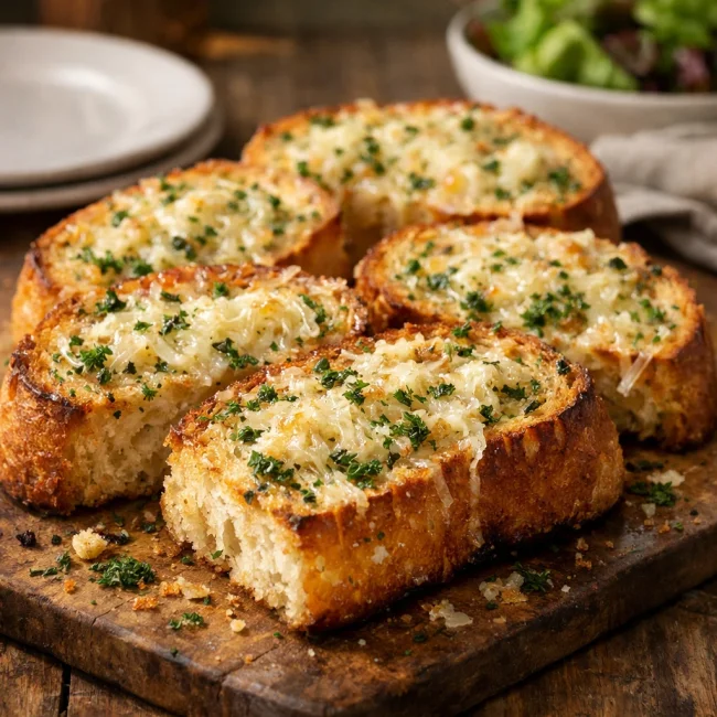Herbed Parmesan Garlic Bread