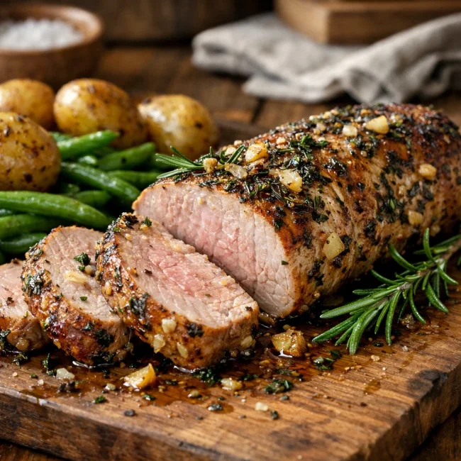 Herbed Pork Tenderloin with Garlic and Rosemary