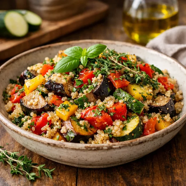 Herbed Ratatouille with Quinoa