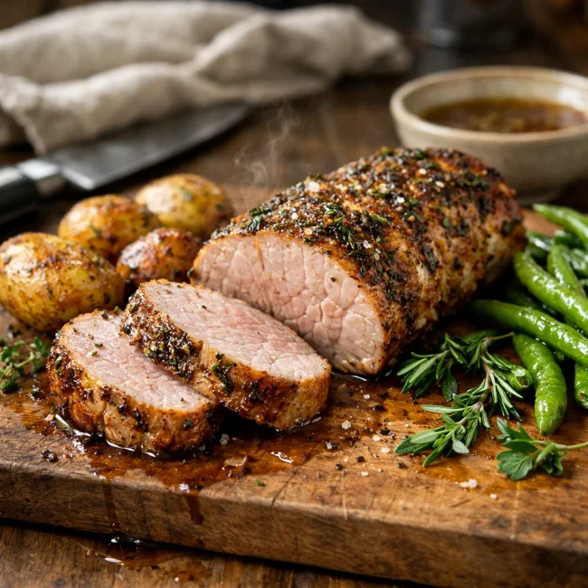 Herbed Roasted Pork Tenderloin