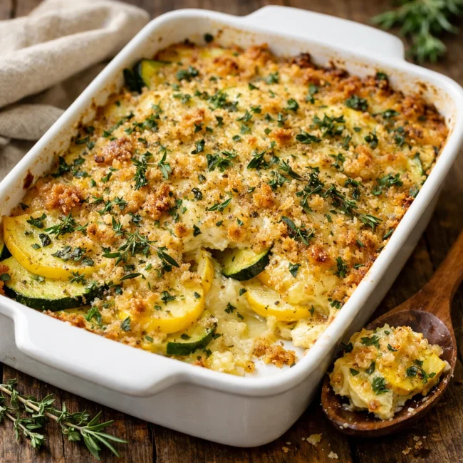 Herbed Squash Casserole