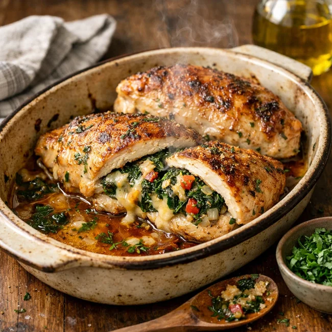 Herbed Stuffed Chicken Breasts