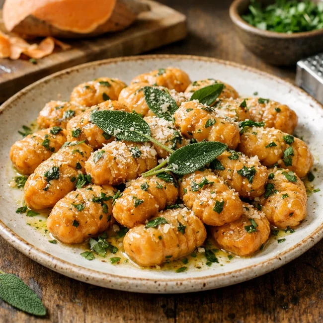 Herbed Sweet Potato Gnocchi