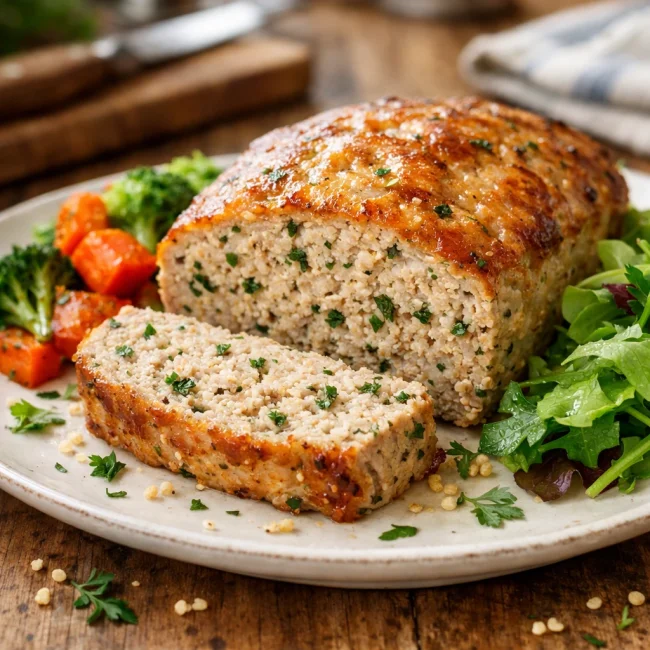 Herbed Turkey and Quinoa Meatloaf
