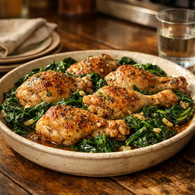 Heritage Chicken and Spinach Delight