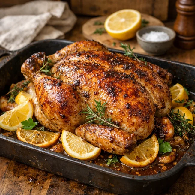 Heritage Lemon Roasted Chicken