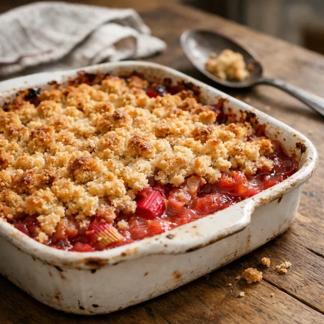 Heritage Rhubarb Crumble