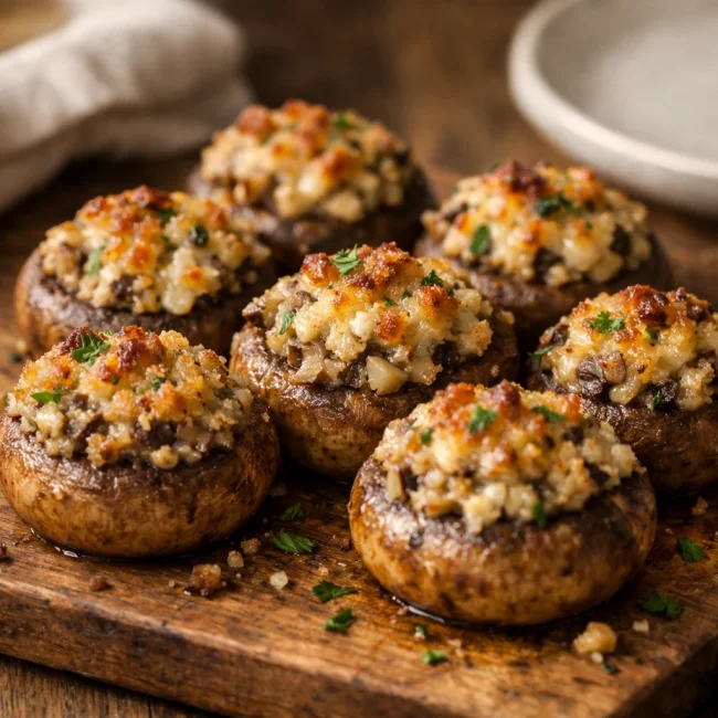 Heritage Stuffed Mushrooms