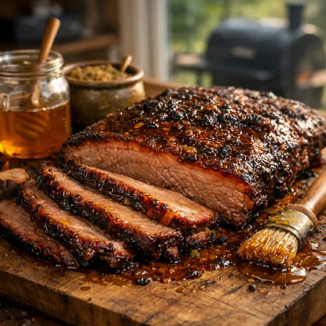 Hickory Smoked Carolina Brisket with Honey Mustard Glaze