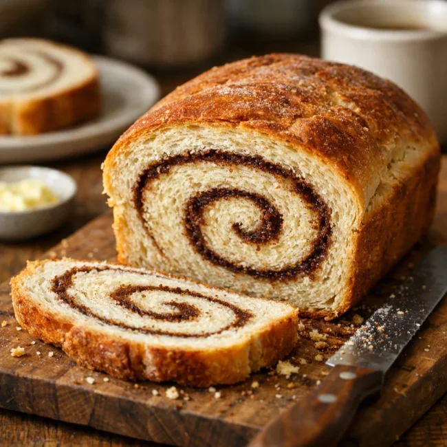 Homemade Cinnamon Swirl Bread
