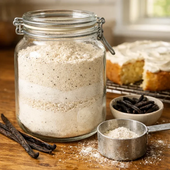 Homemade Vanilla Bean Cake Mix