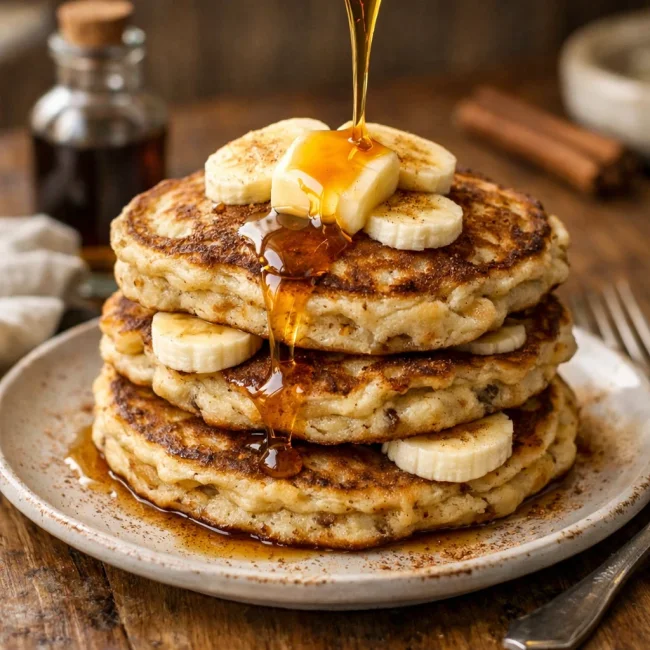 Homestyle Banana Pancakes