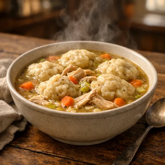 Homestyle Chicken and Dumplings
