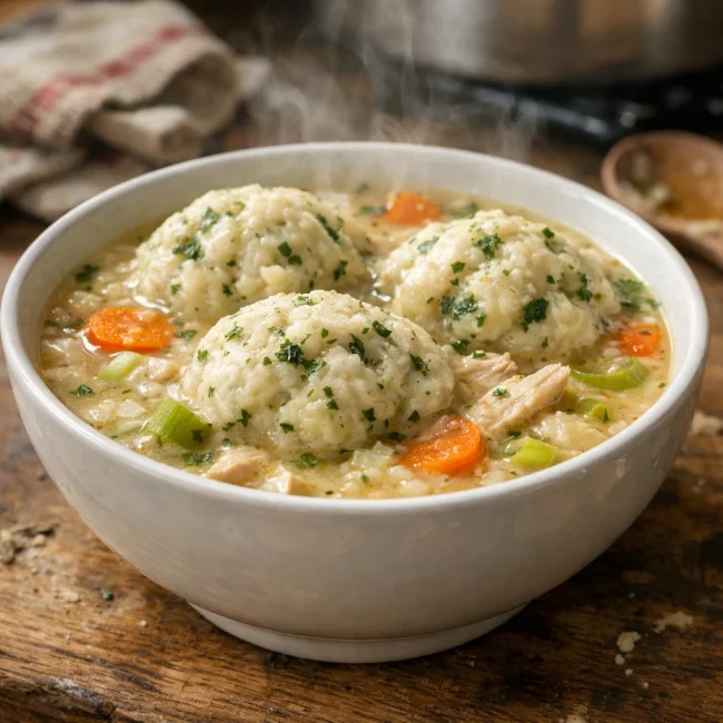 Homestyle Chicken and Herb Dumplings