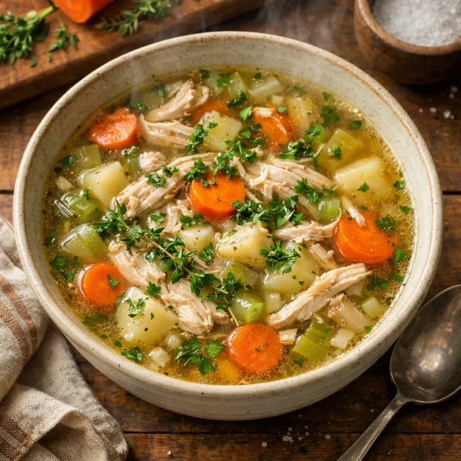 Homestyle Chicken and Herb Soup