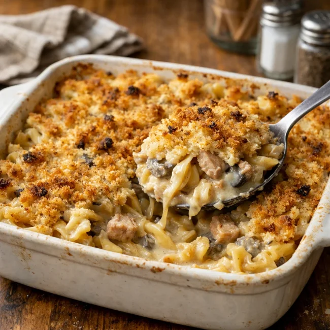Homestyle Tuna Noodle Bake
