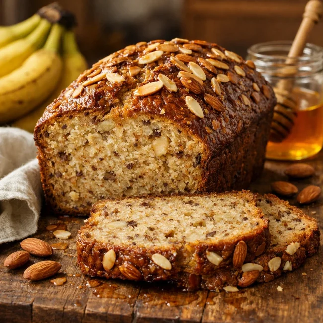 Honey Almond Banana Bread