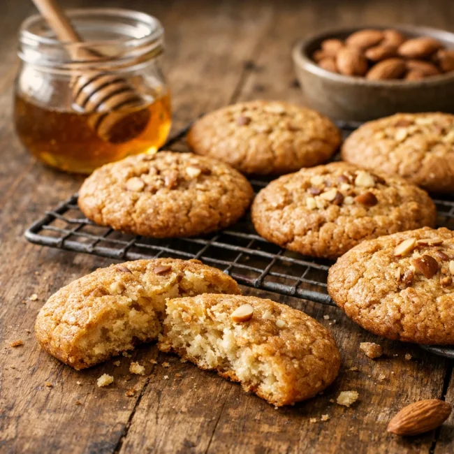 Honey Almond Butter Cookies