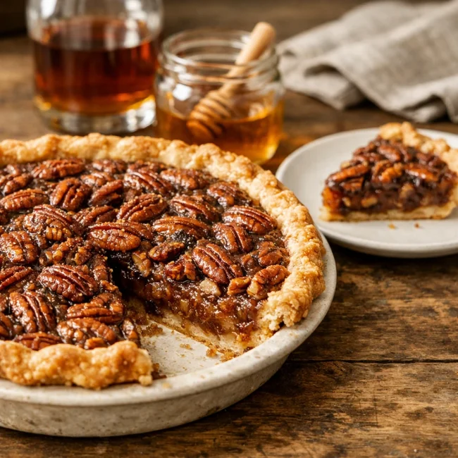 Honey Bourbon Pecan Pie