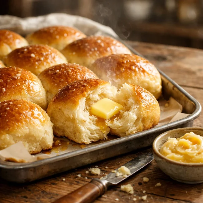 Honey Butter Dinner Rolls